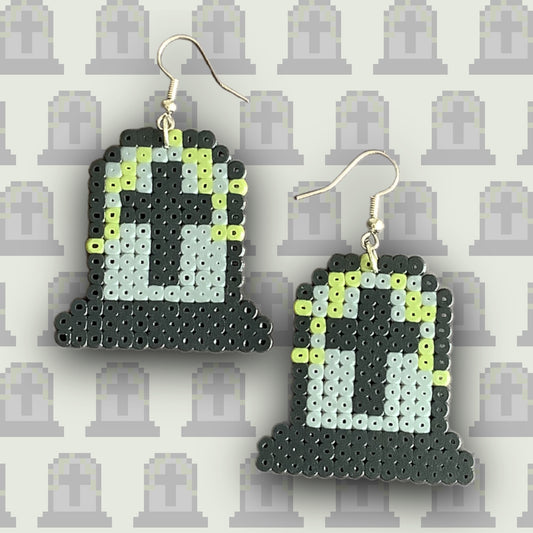 PIXEL TOMB STONE EARRINGS