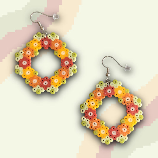 PIXEL WREATH EARRINGS- AUTUMN