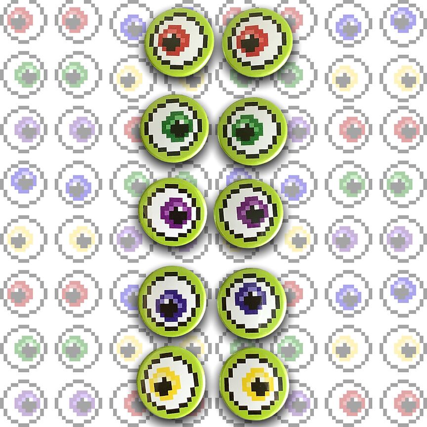 PIXEL BADGES - EYEBALLS