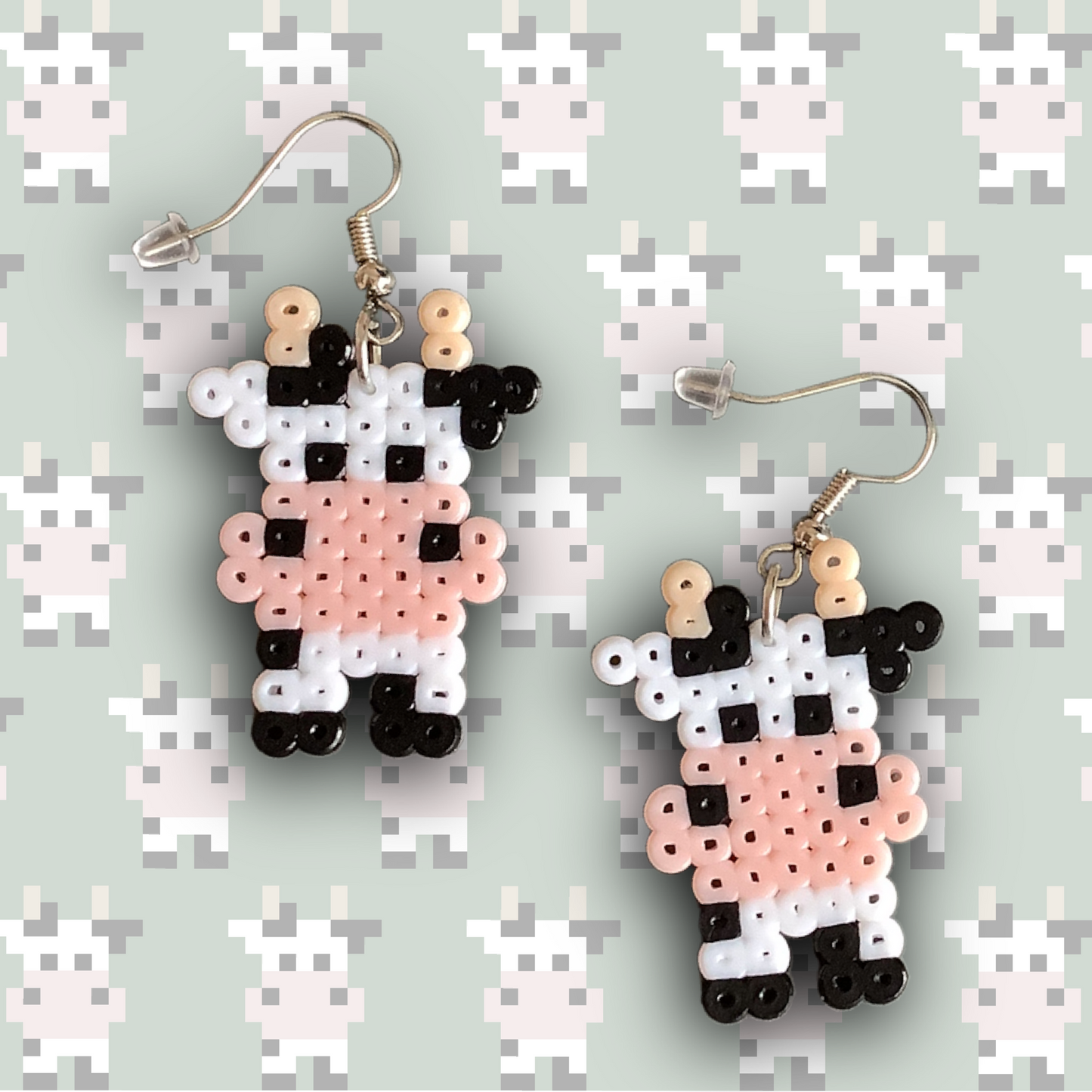 PIXEL COW EARRINGS