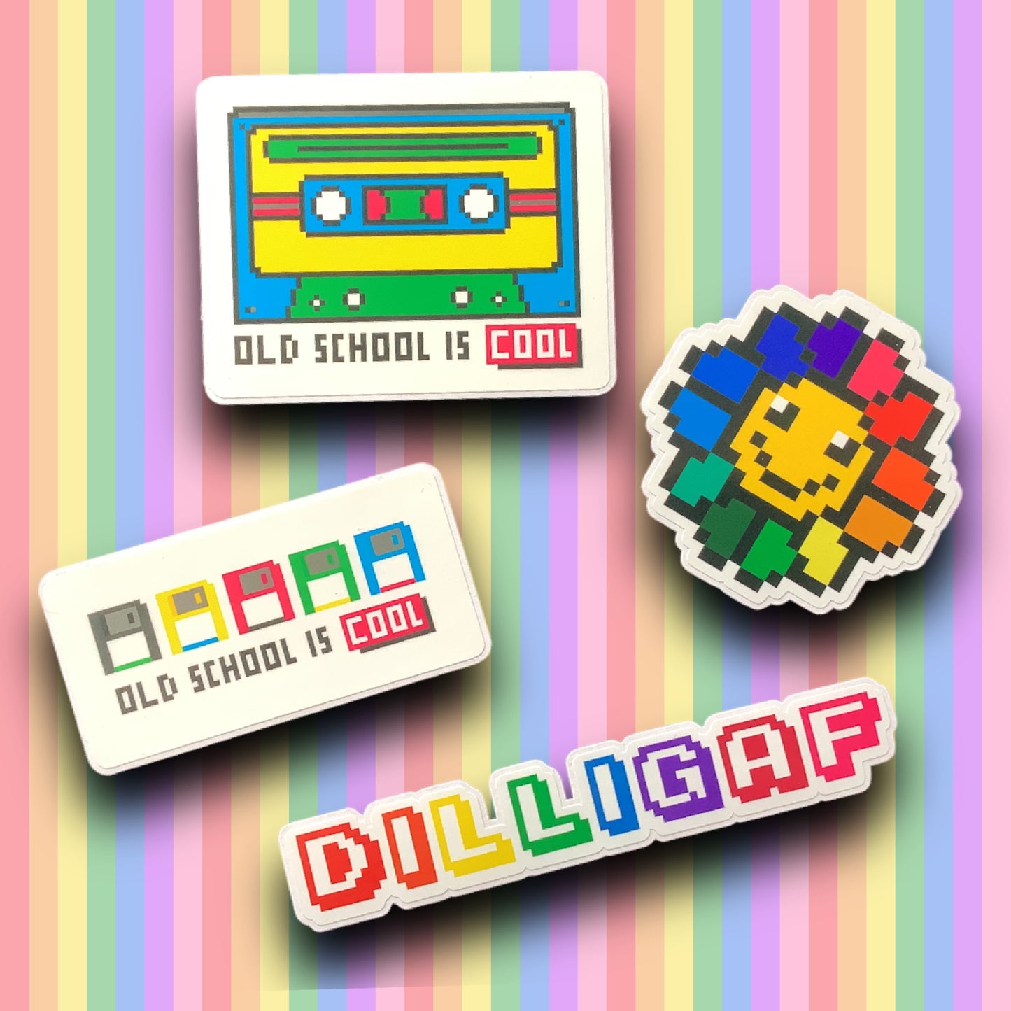 PIXEL FUN AND BRIGHT STICKER PACK