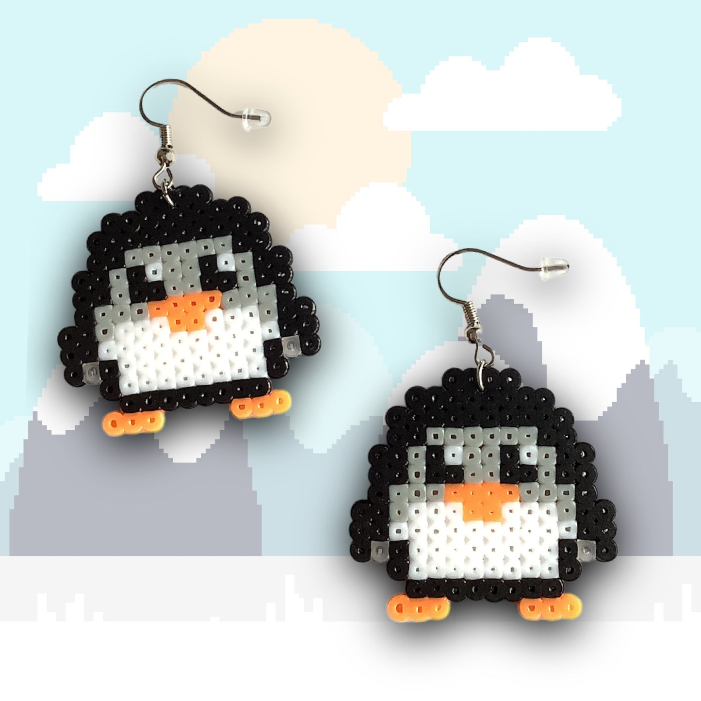 PIXEL PENGUIN EARRINGS