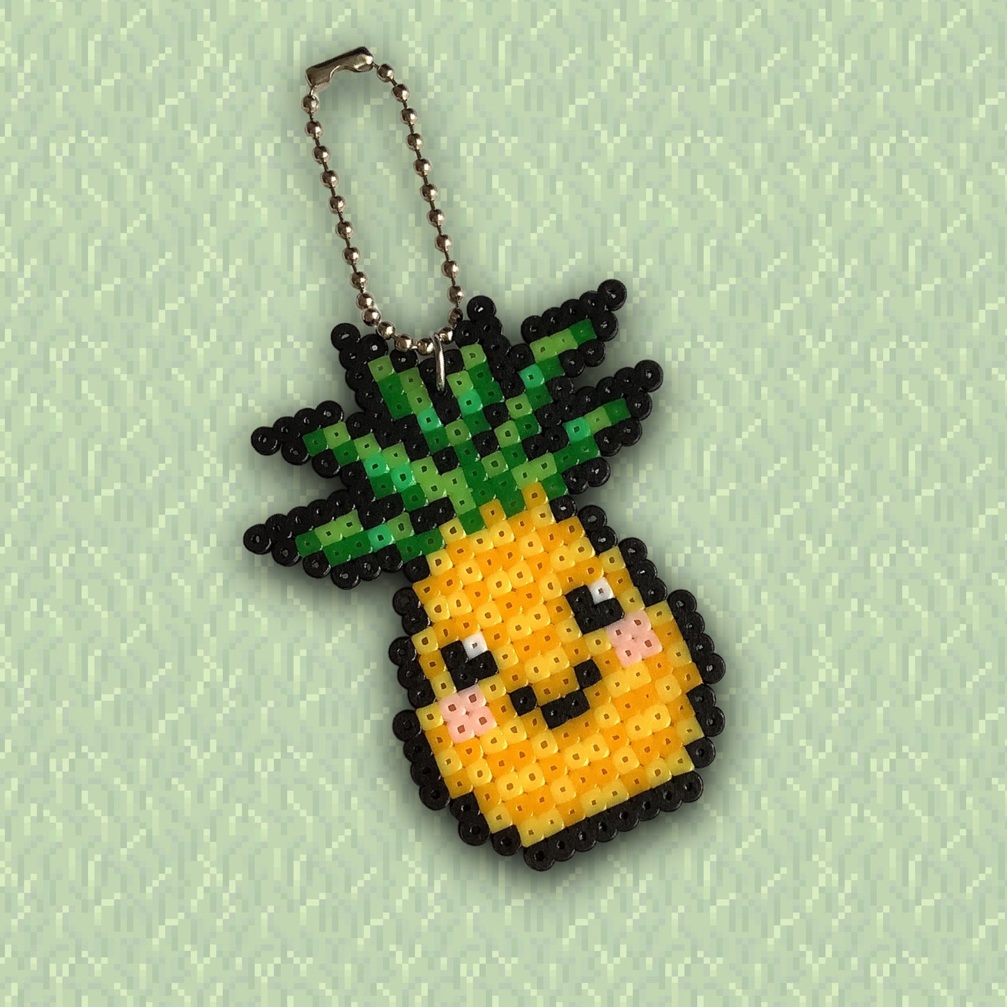 PIXEL PINEAPPLE KEYCHAIN