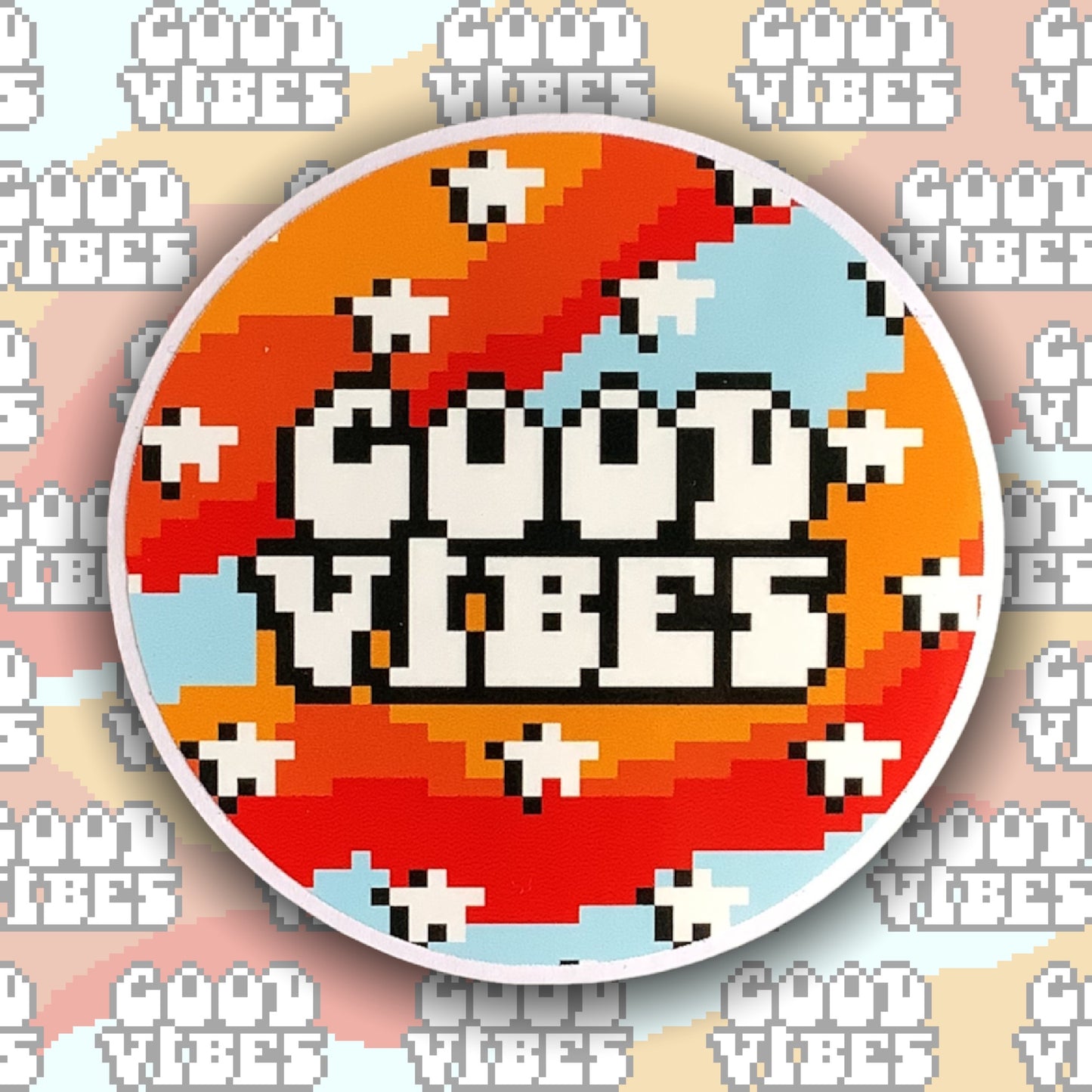 PIXEL GOOD VIBES STICKER