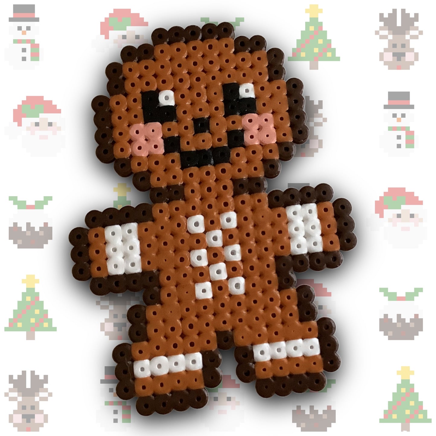 PIXEL GINGER BREAD DECORATION