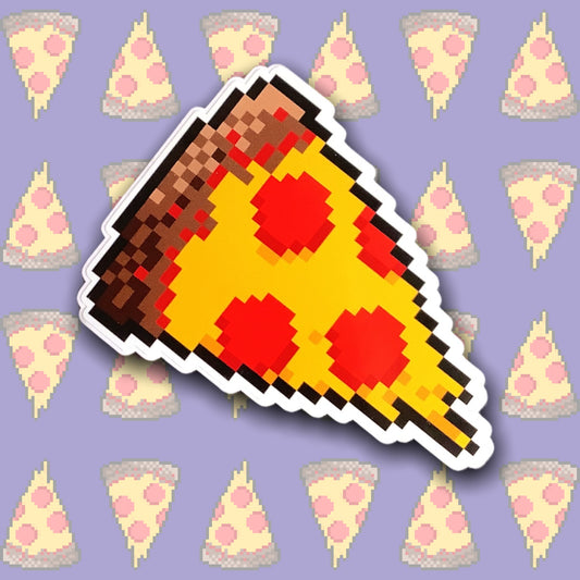 PIXEL PIZZA SLICE STICKER