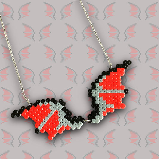 PIXEL BAT WING NECKLACE