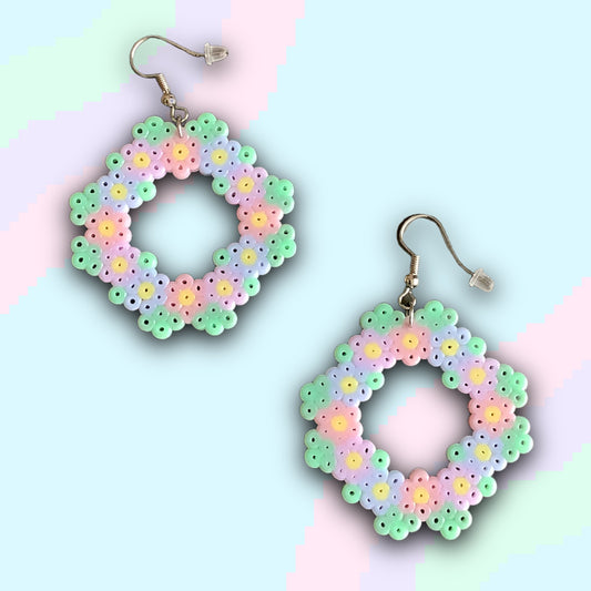 PIXEL WREATH EARRINGS- SPRING