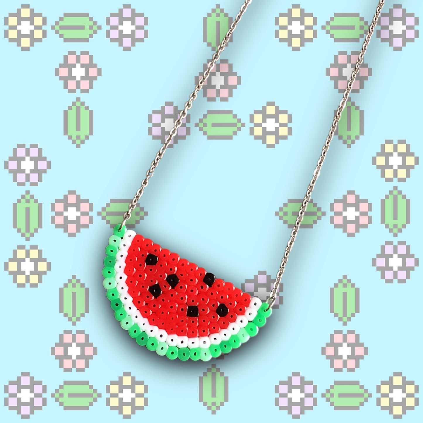 PIXEL WATERMELON NECKLACE